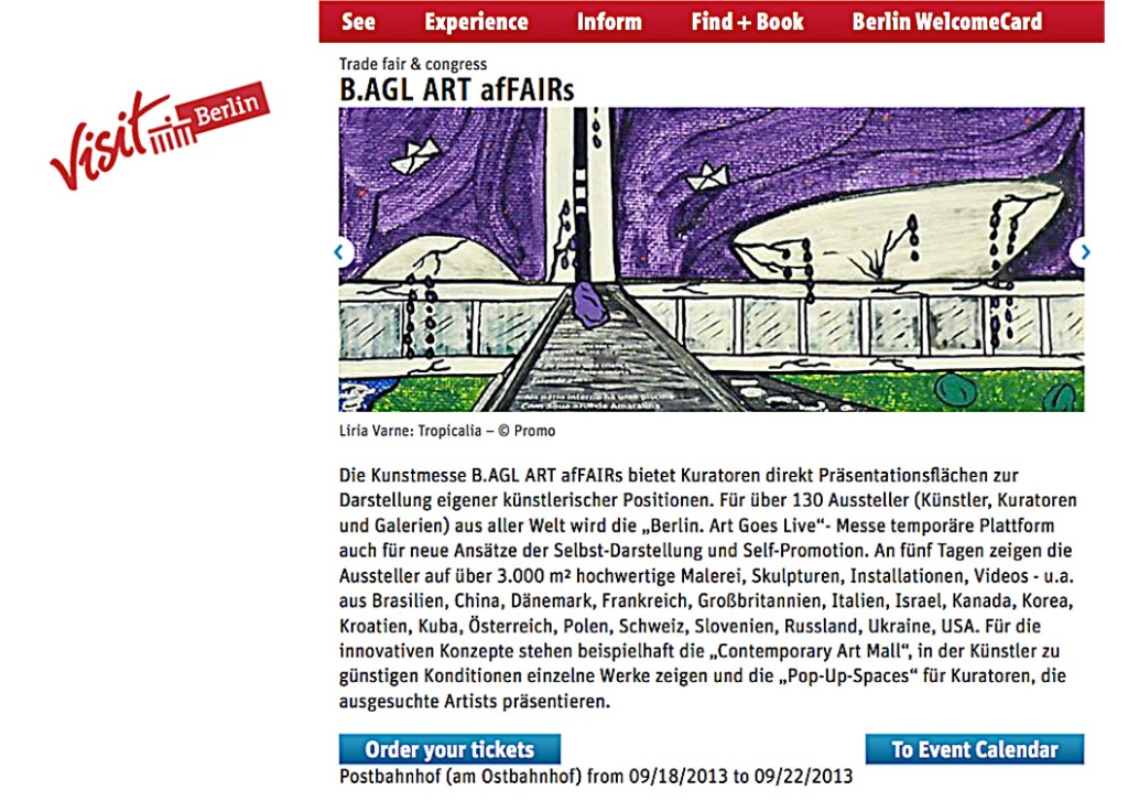 Meu quadro no Visit Berlin